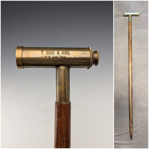 英国ヴィンテージ 紳士用 テレスコープハンドル ステッキ 杖 85cm T.BRIGG&SONS